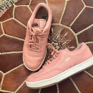 Womens Nike Soft Leather Pink Sneakers